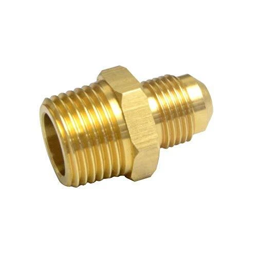 2 PCS Compression Metals Brass Couples Tube Fitting, Half-Union Gas Adapter, ...
