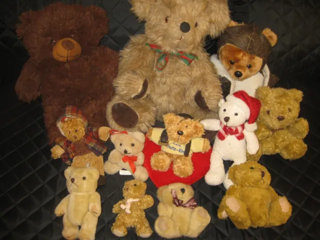 Teddybären Teddys Paket Sammlung Konvolut 12St 2