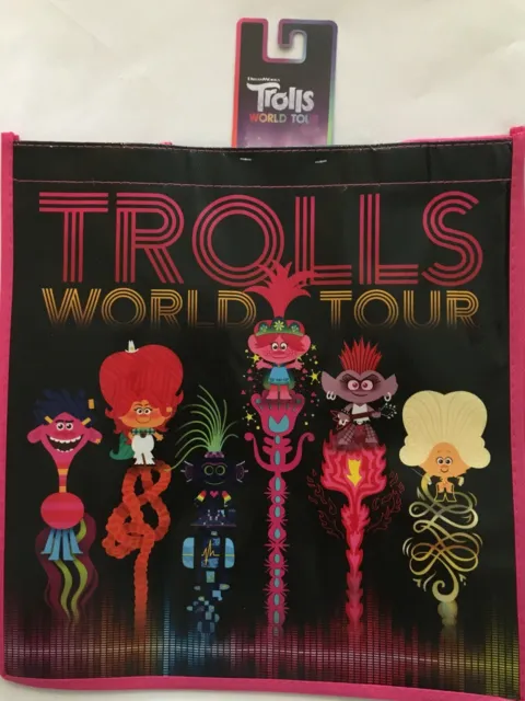 Trolls World Tour Tote Bag Disney Reusable Shopping Bag NWT 15% OFF 2 OR MORE!