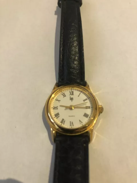 MONTRE LIP FEMME vintage tres peu port e bracelet cuir EUR 40 00