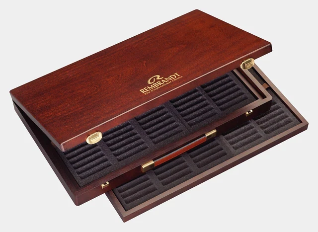 Tarensu Rembrandt pastel suave para caja vacía 150 colores caja de madera 470726