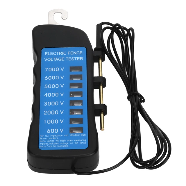 Electric Fence Tester Multi Light Voltage Detection Portable For Farm MX