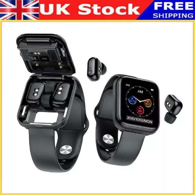 Newest tws bluetooth 5.0 earphone wireless headphones smart watch 2025