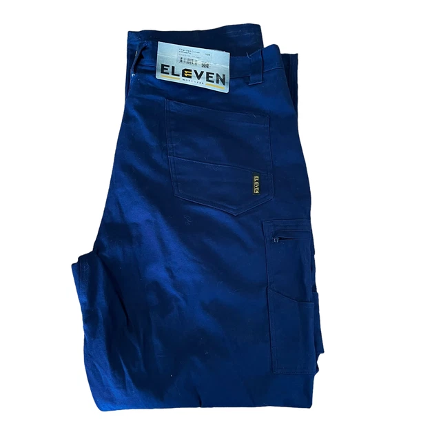 Eleven Workwear Men's Cargo Pants Canvas w Knee Pro Size 112R