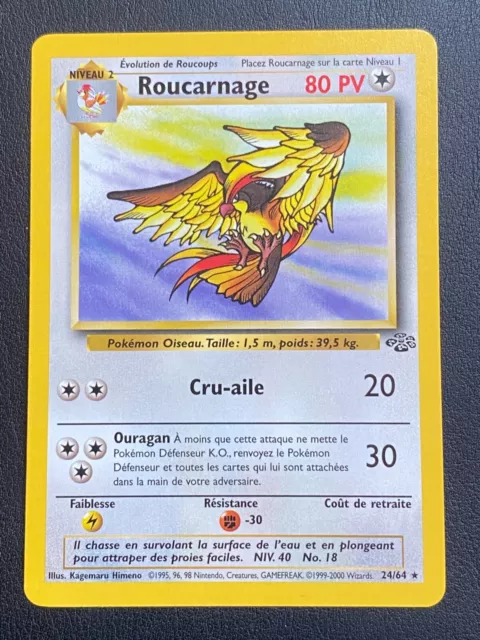 Pokemon Fr Wizards Jungle Card - Rare 24/64 Rocarnage - Nm/M