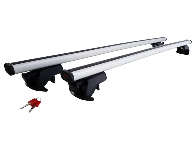 Barres De Toit FLY Gris Pour Dacia Dokker 2012-2023 - Porte-Bagages - Compatible Coffre, Porte-Vélos, Porte-Skis - 13