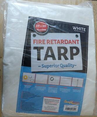 FIRE RETARDANT TARP 21 X 20 Comfitwear Products FR-CPAI-84 White