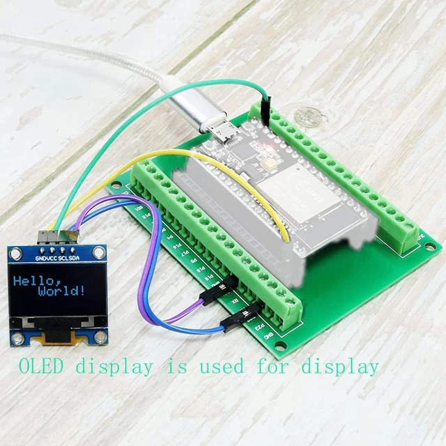 ESP32 Breakout Board 38Pin GPIO 1in2 ESP32S ESP32 Development ESP-WROOM-32 U7S3