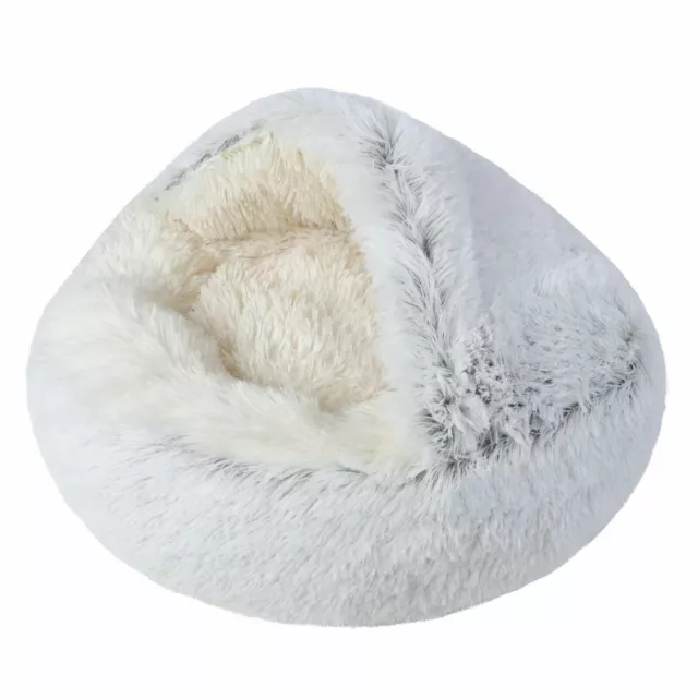 Plush Dog Cat Pet Sleeping Bed Anti-Slip Kennel Puppy Cave Warm Nest Super Soft