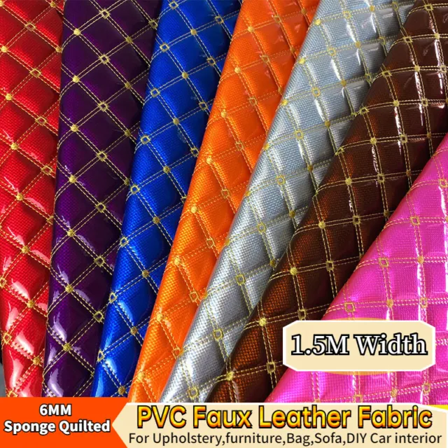 Laser PVC Simili Cuir Tissu Éponge Quiltedembroidery Matériel pour Tapisserie