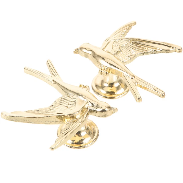 2 Pcs Cabinet Handle Modern Drawer Knob Bird Copper Cupboard Indoor