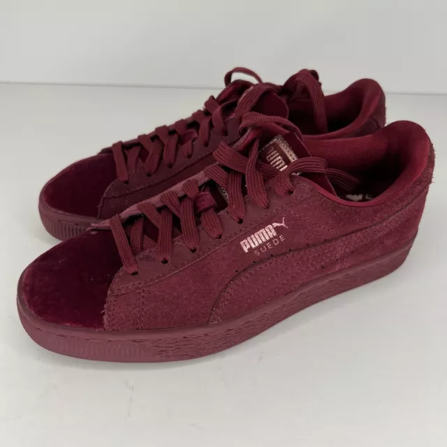 Puma Suede Classic Mono Burgundy  Casual Shoes Women’s Size 5.5 Sneakers