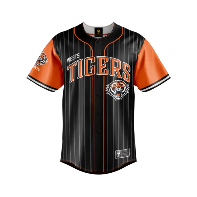 NRL 'Slugger' Baseball Shirt - West Tigers - Tee