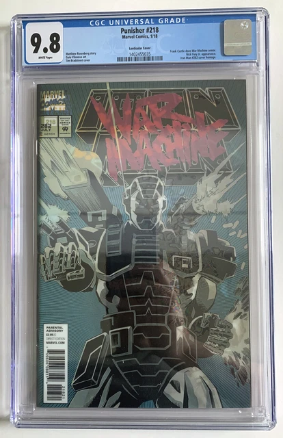 Punisher #218 Comic CGC 9.8 2018 Marvel 1st War Machine Armor Lenticular Variant