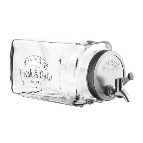 Dispensador de bebidas nevera Kilner fácil de usar de excelente calidad 3 L (transparente/vidrio)