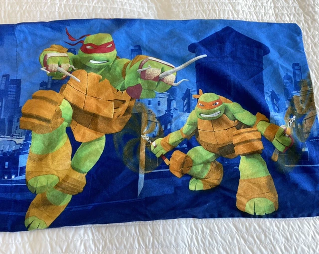 Funda de almohada Nickelodeon tamaño estándar Teenage Mutant Ninja Turtles falsa