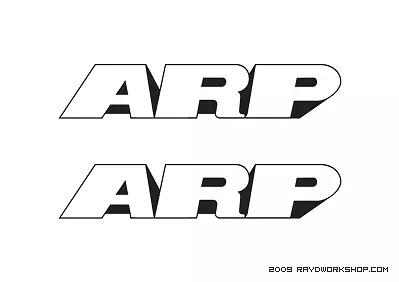 (2) ARP Sticker DieCut Decal ARP logo