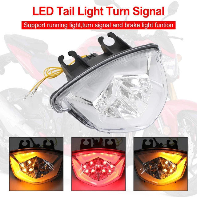 LED Tail Light Turn Signal For Suzuki GSXS 1000 F GSX-S 750 Z 2017-2021 Clear