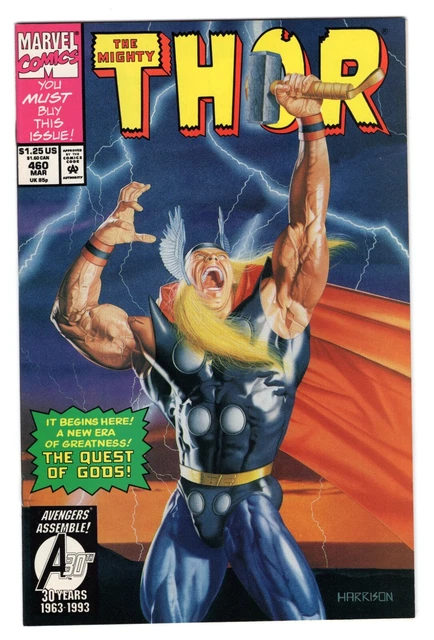 Thor #460 Marvel 1993 Jim Starlin story; 1st app of Embodiment of Thor’s Madness