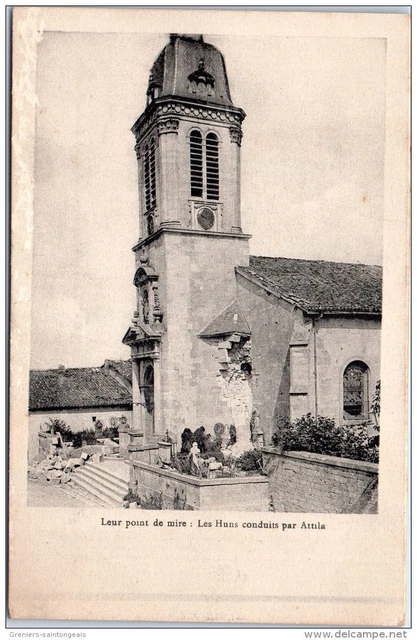 MILITARIA - 1914-1918 - LEUR point de mire c'est le clocher --