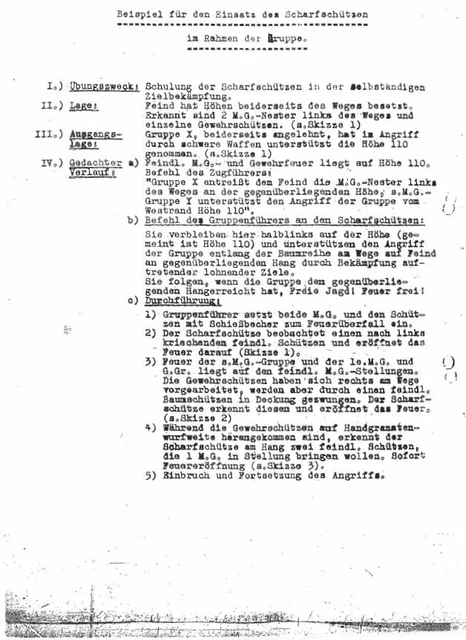 SCHARFSCHÜTZENAUSBILDUNG WEHRMACHT UND WaffenSS / Dokumentensammlung