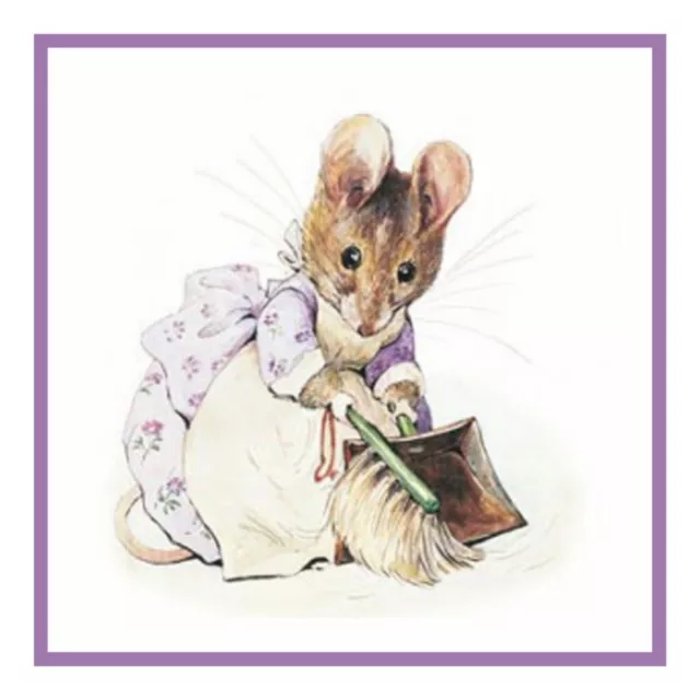 Mouse Hunca Munca Peter Rabbit Beatrix Potter Counted Cross Stitch Pattern