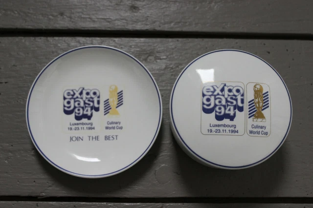 Bonbonniere et coupelle Expogast 1994 Luxembourg Villeroy & Boch collectors