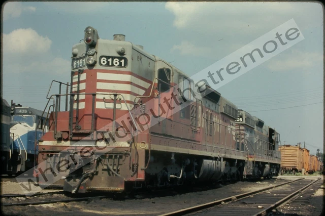 Original Slide Burlington Northern BN 6161 EMD SD9 Cicero ILL 7-16-70
