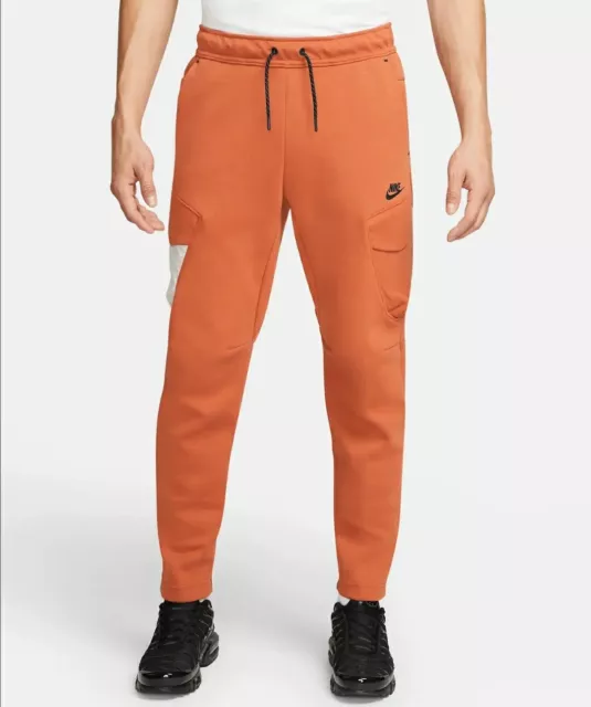 Nike Tech Fleece Utility Pants Sweatpants Burnt Sunrise Orange Sz XL DM6453-825