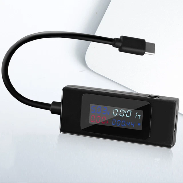 TESTEUR DE COURANT De Tension USB C En Temps Réel Pour Une Surveillance