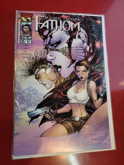 Fathom #12 Michael Turner comic 2000 laura croft Tomb Raider Top Cow connecting