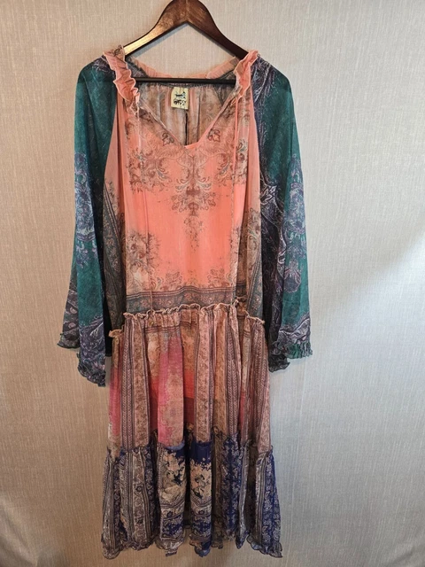 Jaded Gypsy Weekend Mercantile Long Sleeve Dress - Prairie main image 1