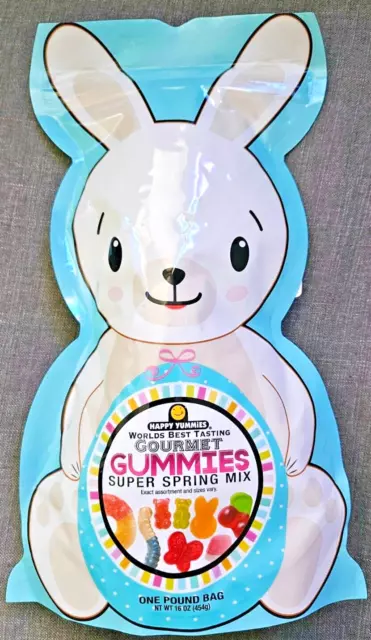 Happy Yummies - Worlds Best Tasting Gourmet Gummies - Super Spring Mix 1 lb Bag