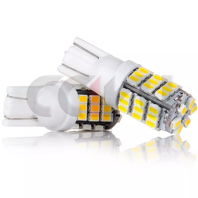 20Pcs Warm White 3528 LED License Plate Light bulbs Lamp T10 158 194 168 2825