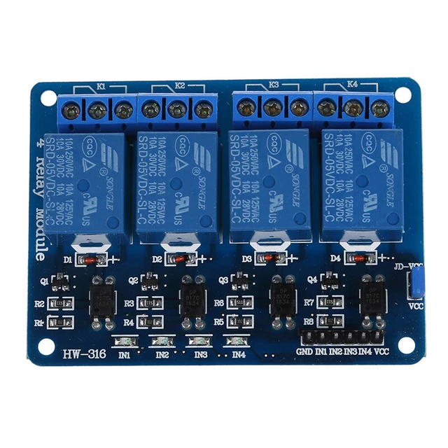 TTL- modulo di rele' 5V 4 canali A2N6