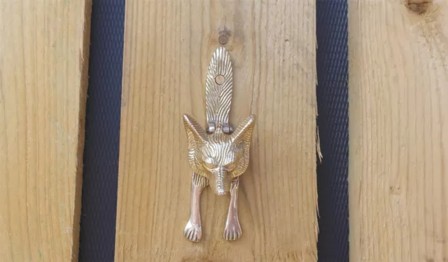 Solid Brass Fox Door Knocker