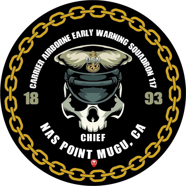 US NAVY CHIEF Carrier Airborne Early Warning Squadron 117 NAS Point