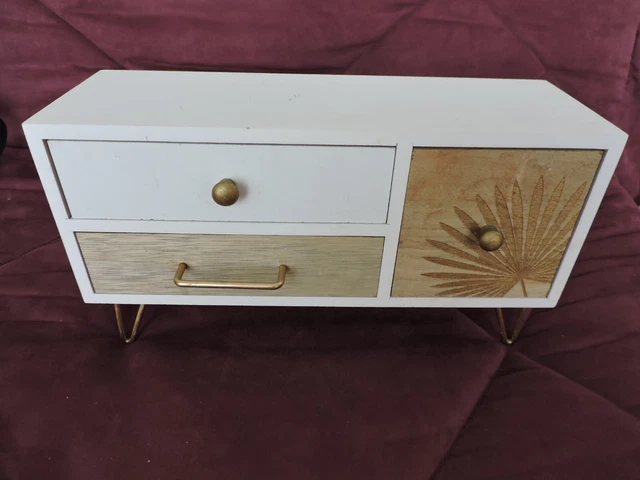Commode Miniature Vintage Style Florentin - Boîte à Bijoux Ou Meuble De Poupée - Occasion - Objet De Décoration