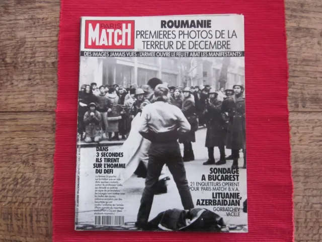 Paris Match Magazine N° 2122 Roumanie Decembre 1990 Romania