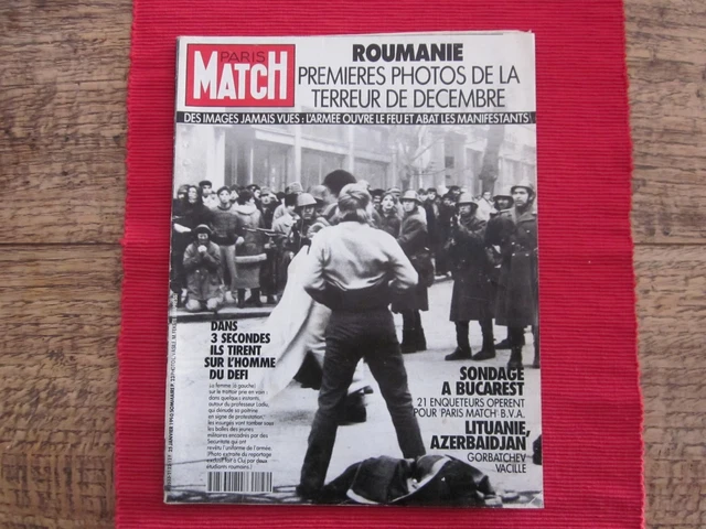 Paris Match Magazine N° 2122 Roumanie Decembre 1990 Romania