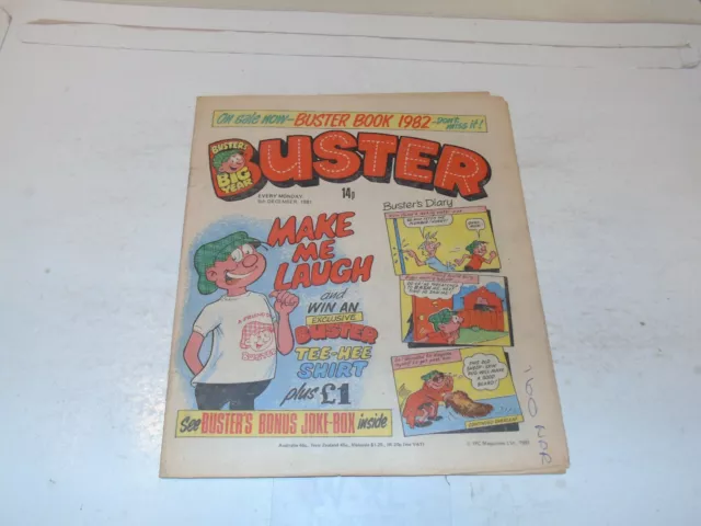 BUSTER Comic - Date 05/12/1981 - UK Paper comic