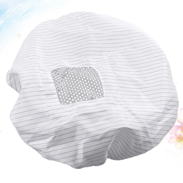 5 pz cappello antistatico a righe bianche doccia elastico traspirante funzionante
