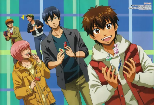 poster promo Kamigami no Asobi Ace of Diamond Daiya no anime Apollon Hades