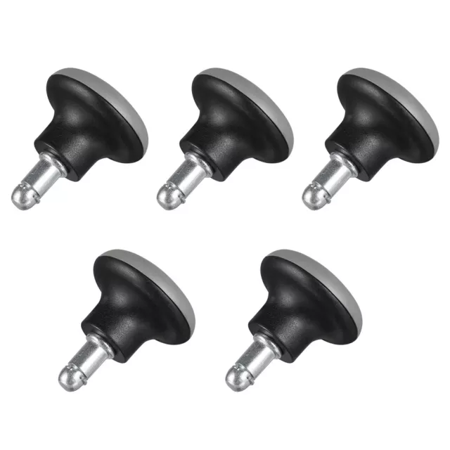 5pcs Computer Chair Casters Desk Wheels Office Rug Swivel For Carpet Floor Mat