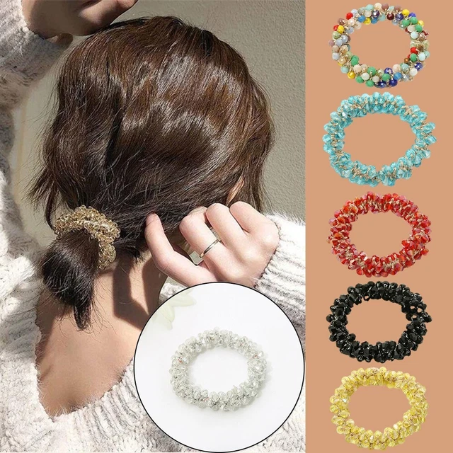 Frauen Haarring mit Kristallperlen 10 Stück / 5 Stück Elastisches Haarband