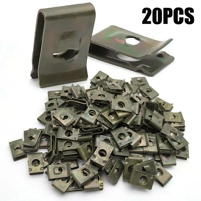 Car Parts Metal U-Type Clips For Car Bumper Fender Trim Panel Fastener Clip Tool