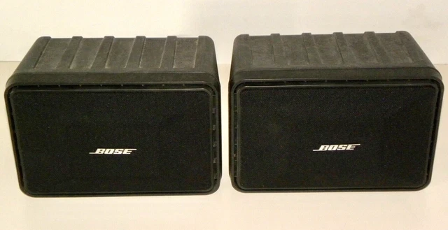 Vintage BOSE RoomMate Powered Stereo Bookshelf SPEAKER Set w/ Power Cord
