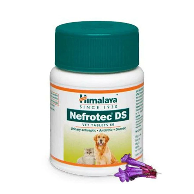 Himalaya Herbal Nefrotec DS Vet Tabs Cant. 60 tabletas 1 botella Envío gratis