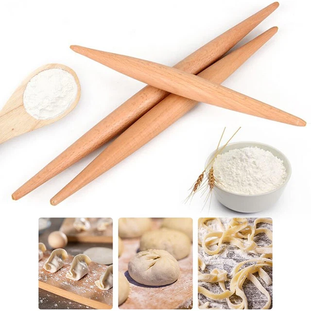 28cm /33cm Rodillo Madera Fondant Pastel Masa Rodillo Herramienta de Cocina Antiadherente_Z8