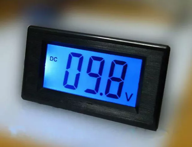 US Stock DC 0-599.9V 600V Blue LCD Digital Volt Voltage Panel Meter Voltmeter